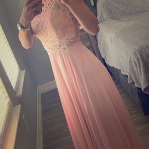 Pink bridesmaid/prom dress